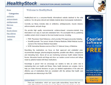 Tablet Screenshot of healthystock.net